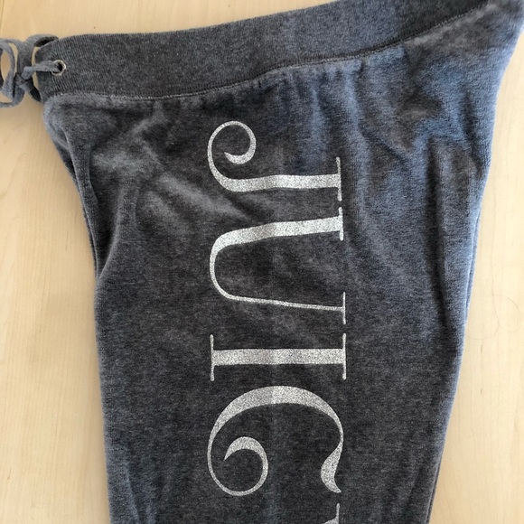 Gray Juicy Couture Bootcut Velvet Track Pants - Picture 2 of 4